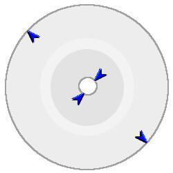 CD Stellen Anfeilen