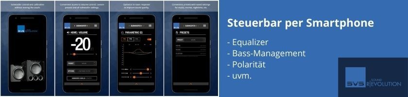 Die neuen SVS Lautsprecher können per Smartphone App gesteuert werden