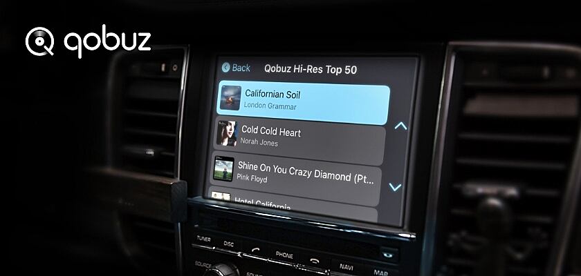 Die neue "Carplay Online"-Funktion von Qobuz