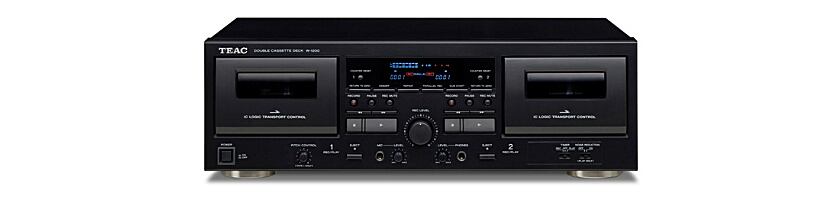 TEAC W-1200 Doppel-Kassettendeck Vorderseite