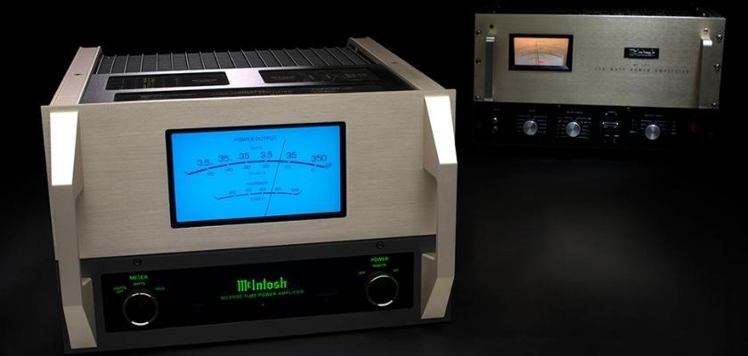 Die Vorderseite des McIntosh MC3500 Vakuum-Röhren-Verstärkers Mk II