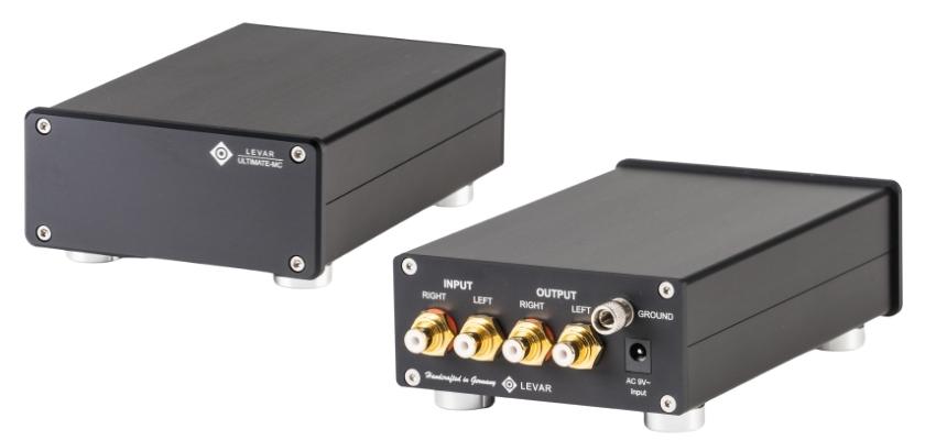 LEVAR Ultimate MC - Phono MC-Vorverstärker Vorder- und Rückseite